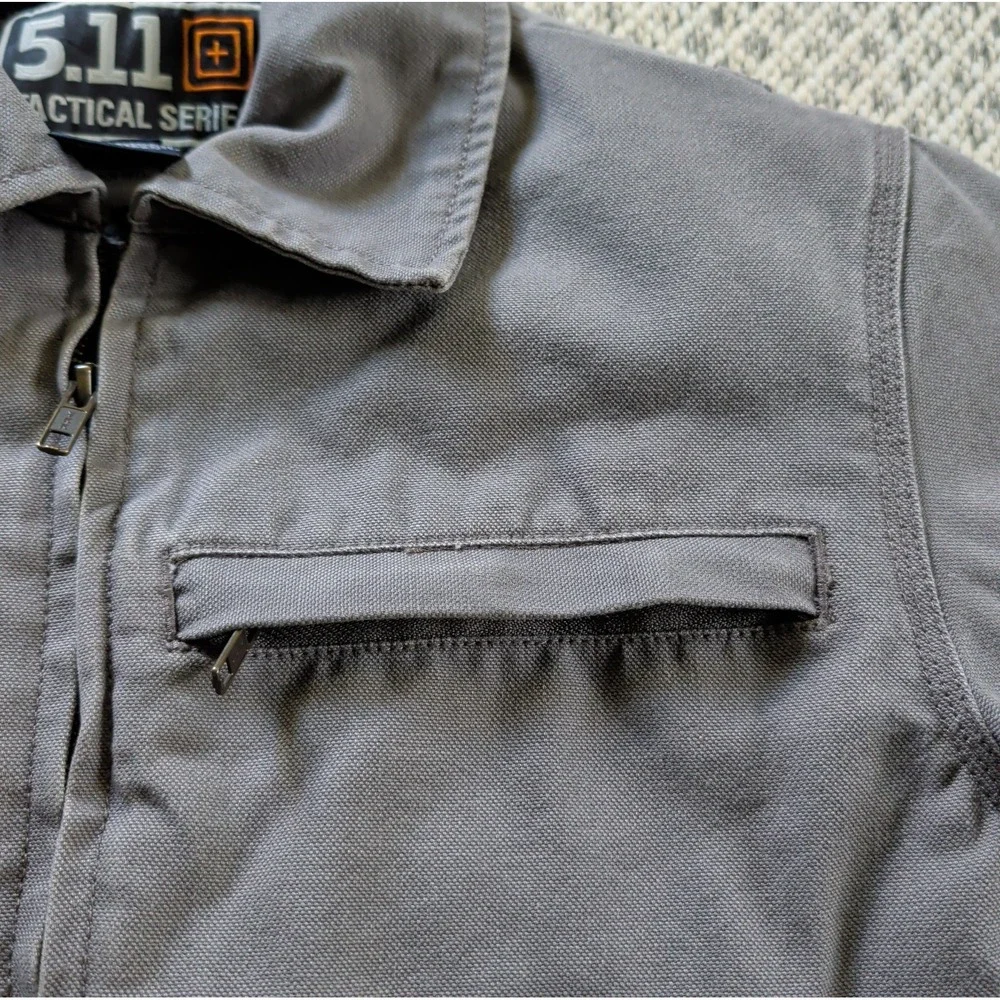 5.11 Tactical Series Torrent Molle Twill Gray Jacket Coat Packable Size XS EUC